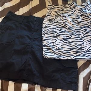 1 skirt, 1 skort